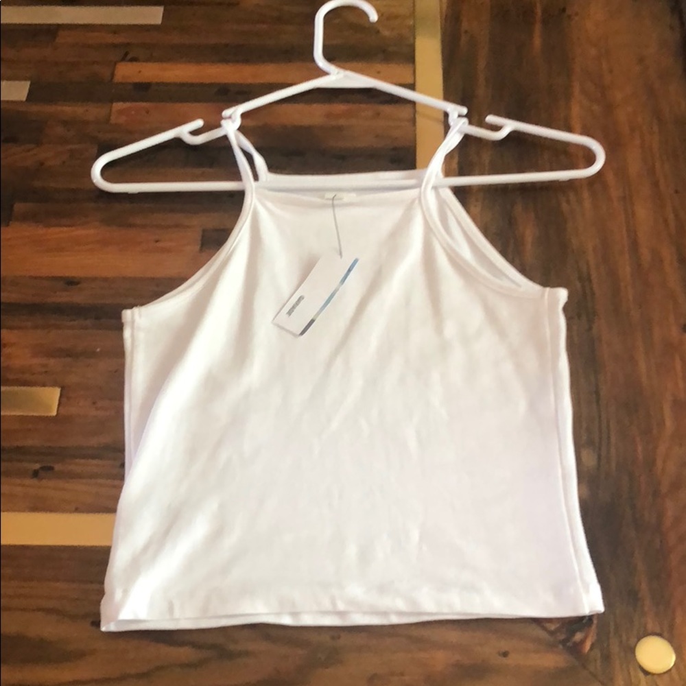 White garage tank - new with tags size S